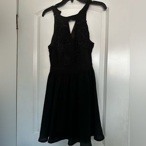BEBE halter A line dress